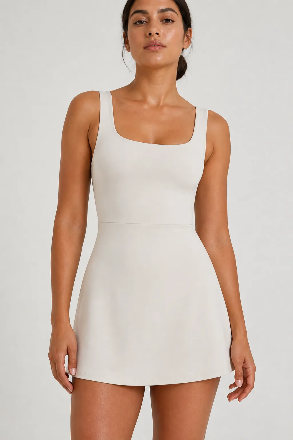 Court Dress in Bone